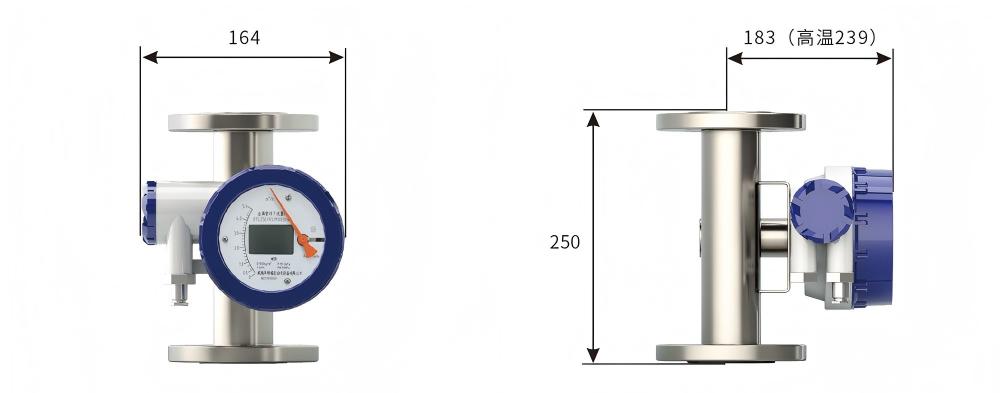 金屬管浮子流量計—M2圓殼外型尺寸 金屬管浮子流量計—M2圓殼外型尺寸